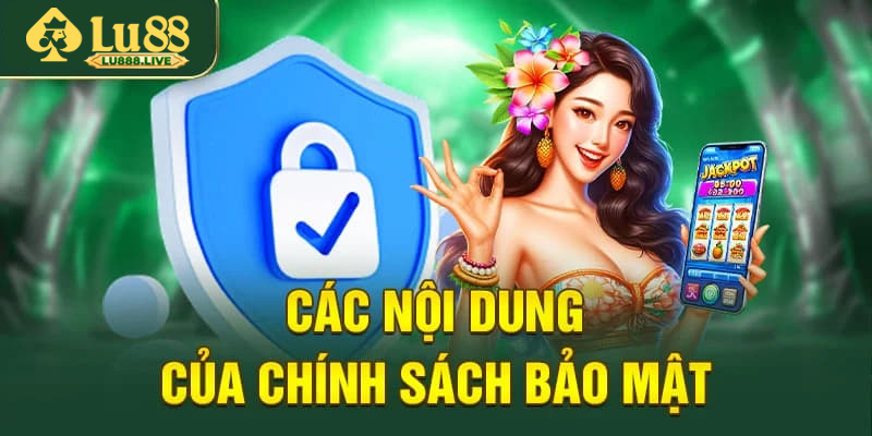 Những nội dung cốt lõi của chính sách bảo mật